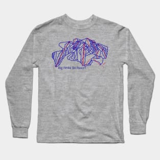 Big White Trail Map Long Sleeve T-Shirt